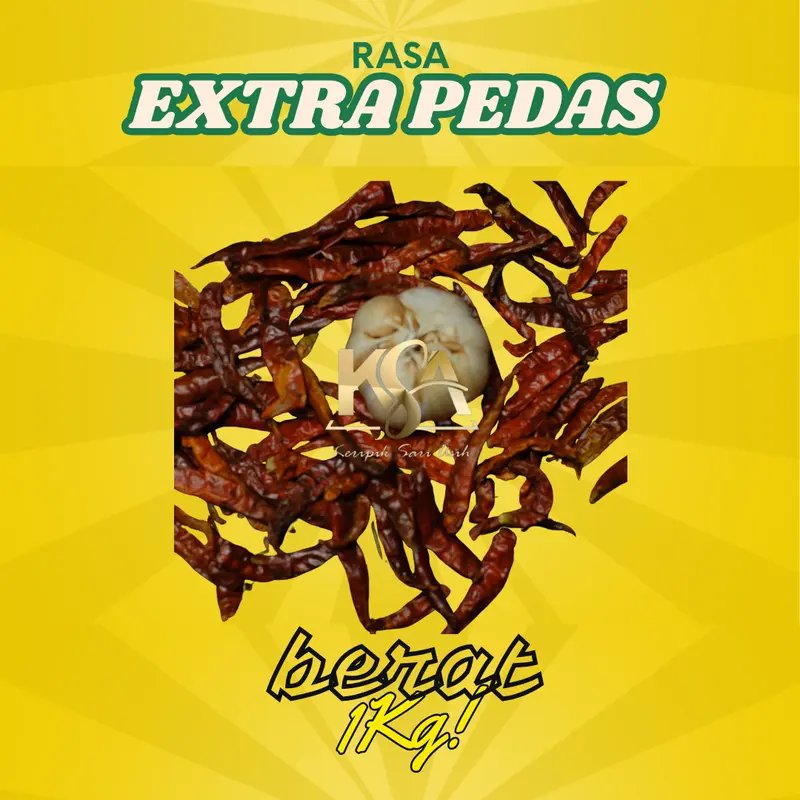 1kG keripik kriwil pedas LEVEL 10 EXTRA PEDAS Daun Jeruk Food Snacks Cemilan Kering Kerupuk snack jadul 6