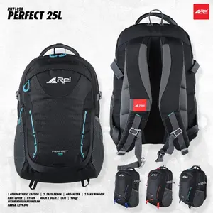 TAS RANSEL DAYPACK AREI PERFECT 25L INCLUDE RAINCOVER TAS TRAVEL SEKOLAH KANTORAN BACKPACK HIKING UNISEX