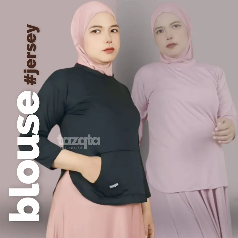 Baju Atasan Oval Jersey Daily  Sporty Polos Saku List BY TAZQTA 0