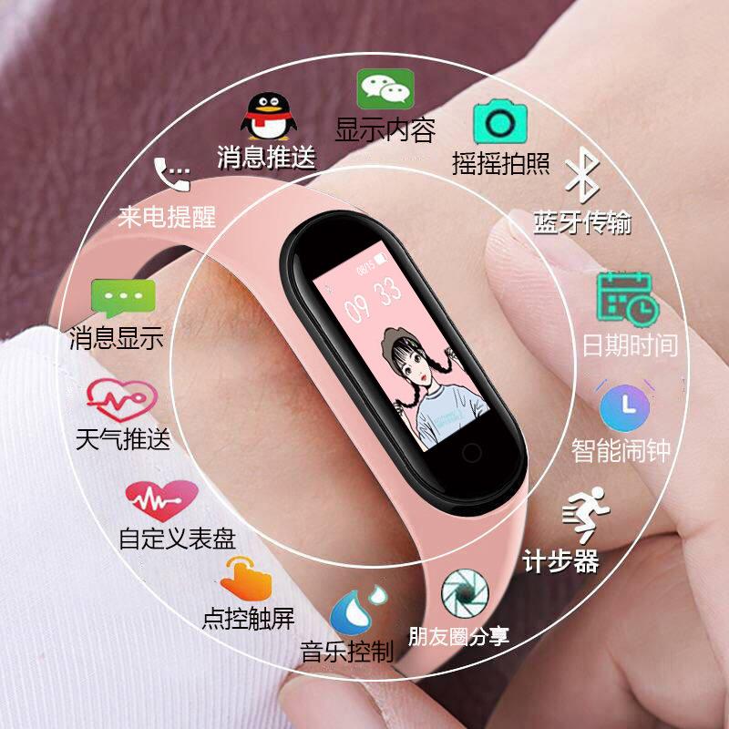 Vòng đeo tay thông minh M4 bán chạy nhất dành cho nam, theo dõi huyết áp và…