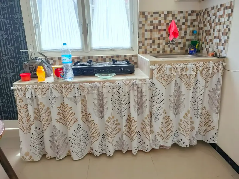 Gorden Kolong Dapur Motif Maharani Kain Bahan Katun Cvc 3