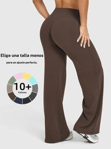 Pantalones jogger deportivos para mujer, versátiles, casuales y cómodos para yoga y fitness, con bolsillos y diseño de pierna ancha y holgada