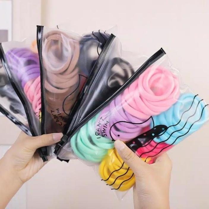 IKAT RAMBUT KOREA TOWEL RING ISI 40 PCS