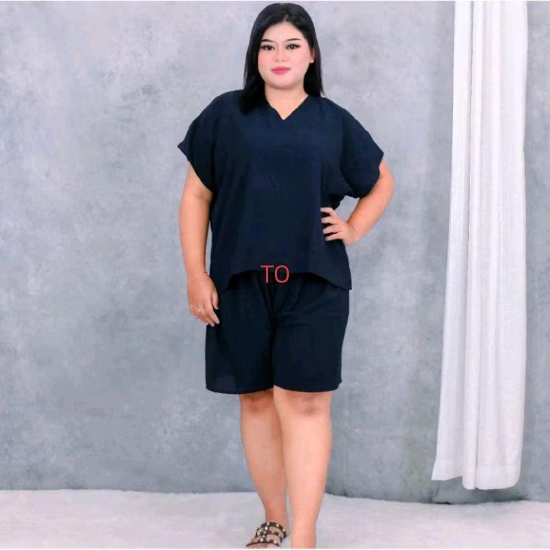 BELI 1 GRATIS 1 SETELAN NAGITA JUMBO LD 130 SETELAN CRINGKLE TERLARIS SETELAN WANITA TERMURAH Crinkle 0