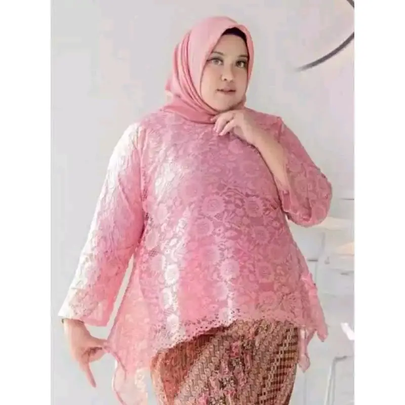 ATASAN KEBAYA RINJANI JUMBO, ATASAN KEBAYA BROKAT, ATASAN KEBAYA JUMBO, LD MAKSIMAL 130CM JUMBO, ATASAN BAJU KONDANGAN, ATASAN BAJU PESTA, ACARA2 ADAT, ACARA2 ELEGAN. Panjang 7