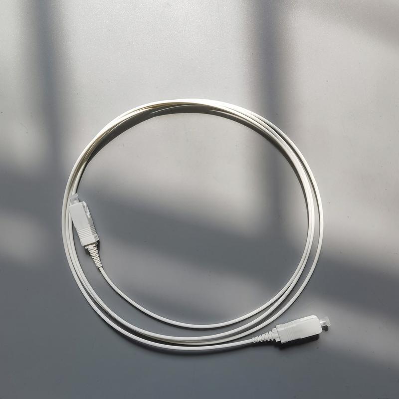 Product Introduction of 1.5M SC/UPC To SC/UPC Fiber Optic Patch Cable FTTH 2.0mm G657A2 LSZH White Indoor Extension Cable Simplex Convert Patch Cord 1