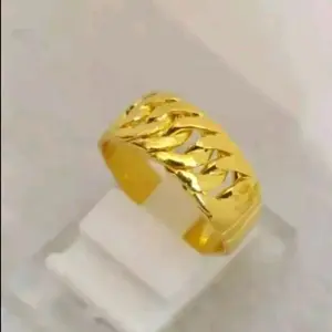 CINCIN RANTAI DOUBLE DARI KOIN LOGAM 1991_1992 GOLD ANTI KARAT