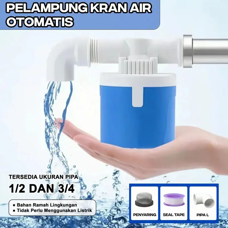 Kran Otomatis Bak Mandi 1/2 3/4 Sensor Keran Tandon Air Pelampung Toren / Pelampung Kran Air Otomatis Pelampung Otomatis 1