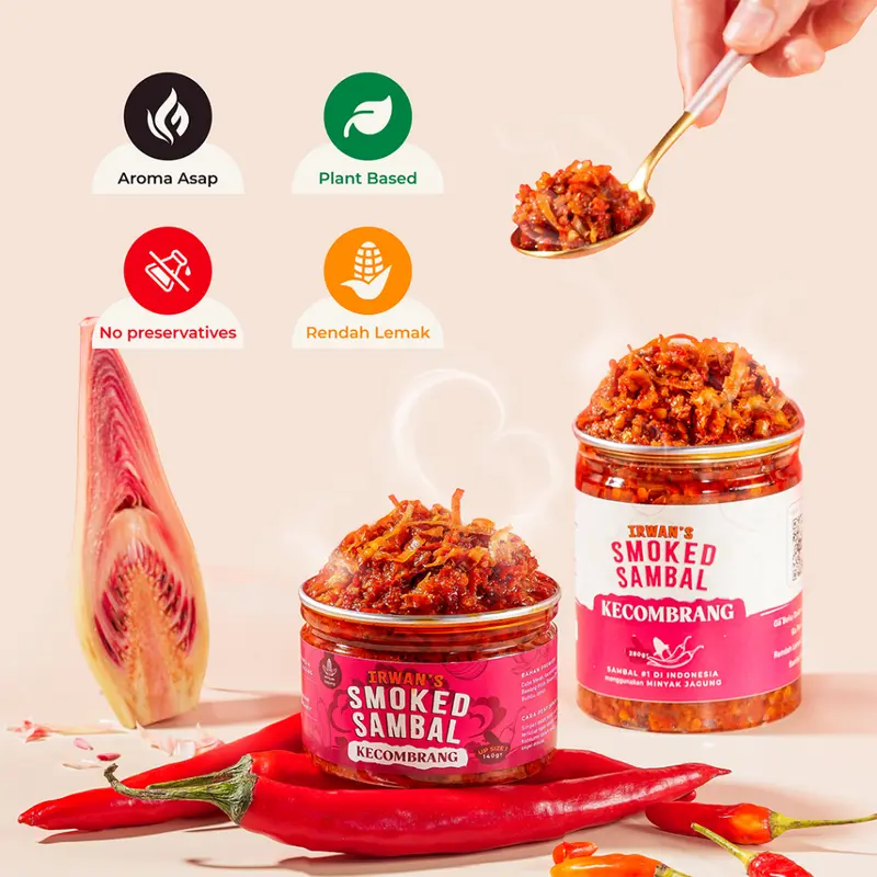 Sambal Kecombrang - Irwan's Smoked Sambal (Homemade Sambal Sehat, Sambal Asap, Sambal Arang) 2