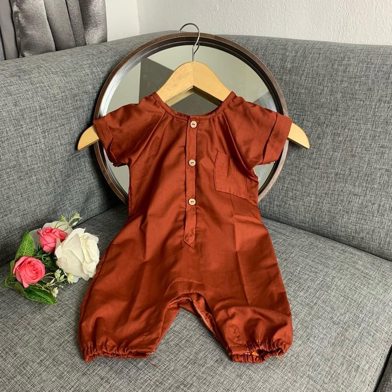 MOSTLY KIDS - Baju Bayi Romper Polos Bahan Katun Lembut, Usia 0-1 Tahun - Pakaian Anak, Pakaian Bayi, Romper Bayi, Fashion Anak, Fashion Bayi 0