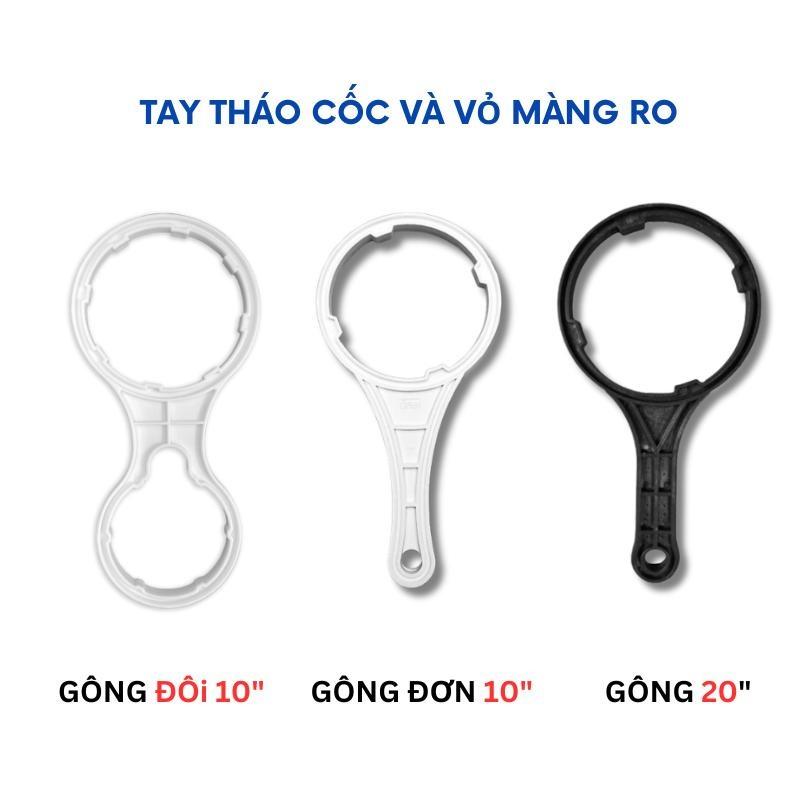 Dụng cụ mở cốc lọc cho máy lọc nước RO gia đình, Gông tháo cốc lọc sinh hoạt 10inch 20inch - tay tháo cốc