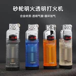 Pemantik Elektrik Am7102 Transparan 4 Pilihan Warna