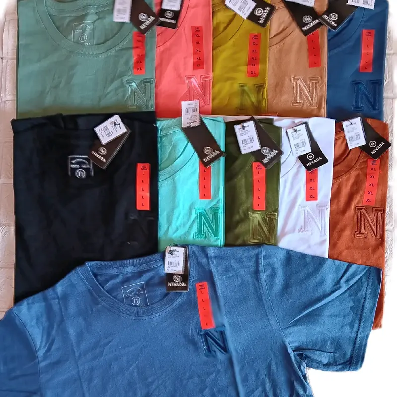 kaos NvD lengan pendek logo bordir bahan katun combed24s 0