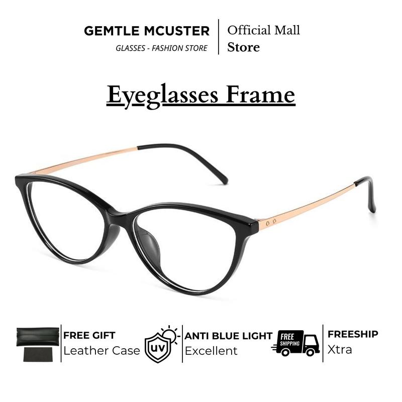 Gọng Kính Mắt Mèo, Siêu Nhẹ, Chống Ánh Sáng Xanh, Chất Liệu Titan Nguyên Chất, Dành Cho Nữ, Thích Hợp Cho Khuôn Mặt Nhỏ Thiết Kế Phẳng, Kính Cận Thị, M8238