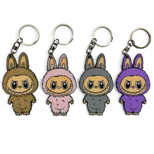 Gantungan Kunci Labubu 3D Print - Multi Color Keychain