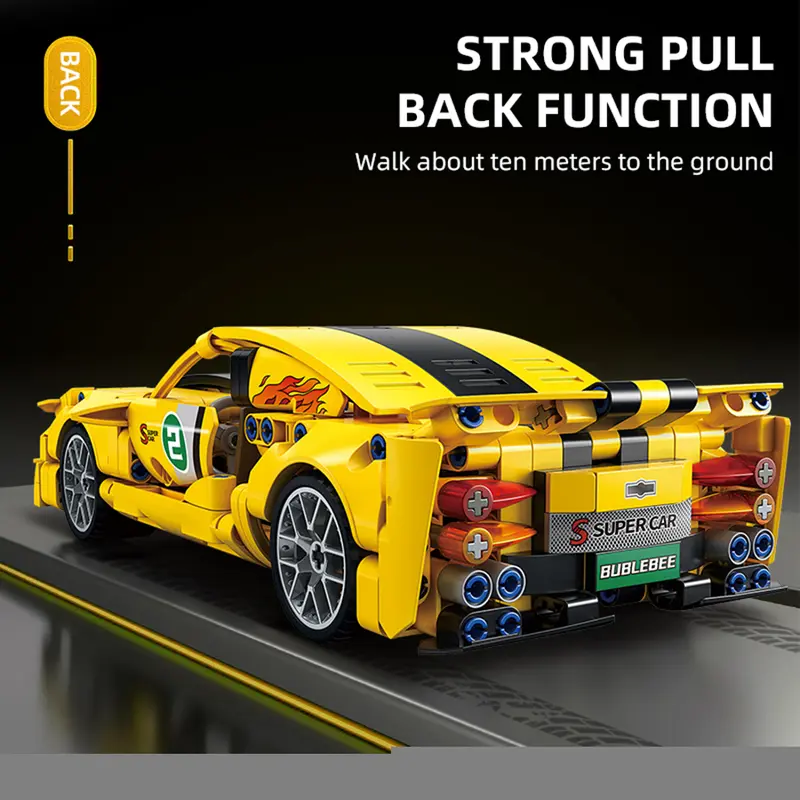 1:18 Mainan Mobil Balap Blok Green Demon AMG atau Bumblebee, Model, Hadiah Ulang Tahun Keren - Toys springtok toys 7
