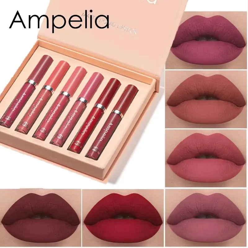 AMPELIA lipsik glos matte Lipcream Lipstik