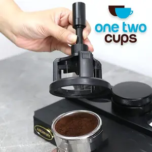 One Two Cups Stirrer Distribusi Kopi Espresso WDT Barista 10 Needle 58mm
