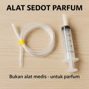 Alat Suntik 10cc + Selang Transfer Cairan – Cocok Bibit Parfum & Minyak