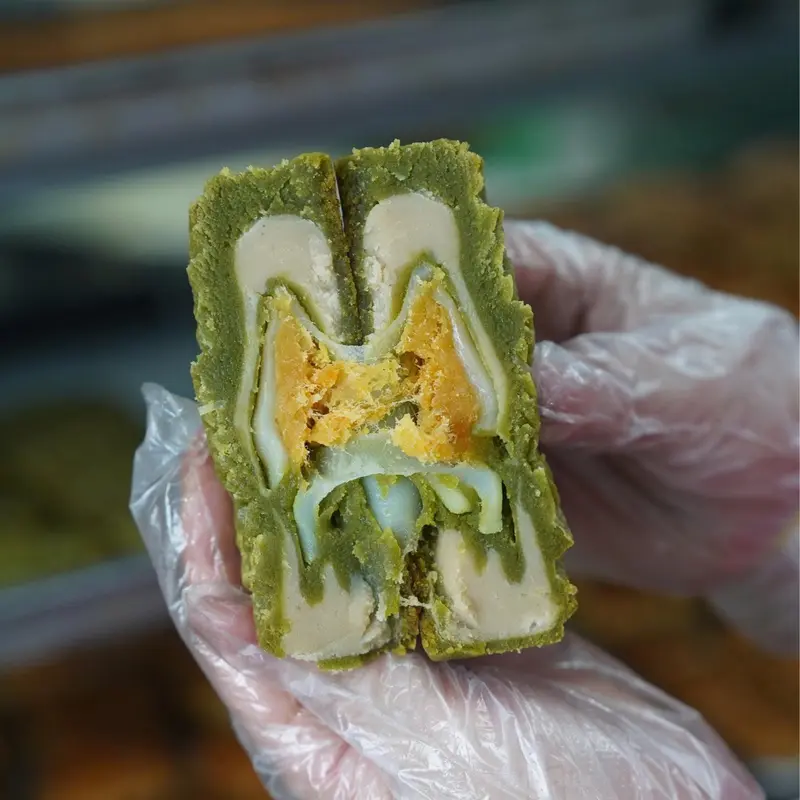 Bánh trung thu matcha latte Lâm Thủy- phiên bản đậm trà 200gr