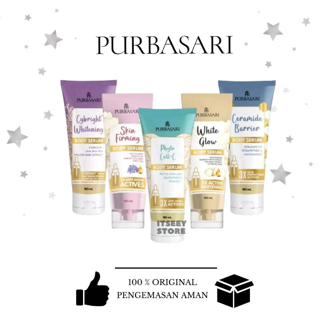 Purbasari Body Serum Bodycare Mencerahkan Kulit Lotion Purbasari 180ml