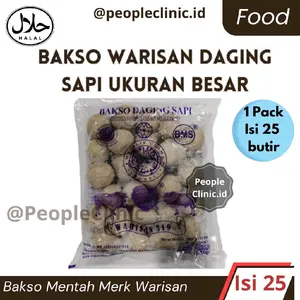BAKSO SAPI WARISAN UKURAN BESAR 1 PACK ISI 25 BUTIR Food Frozen Makanan