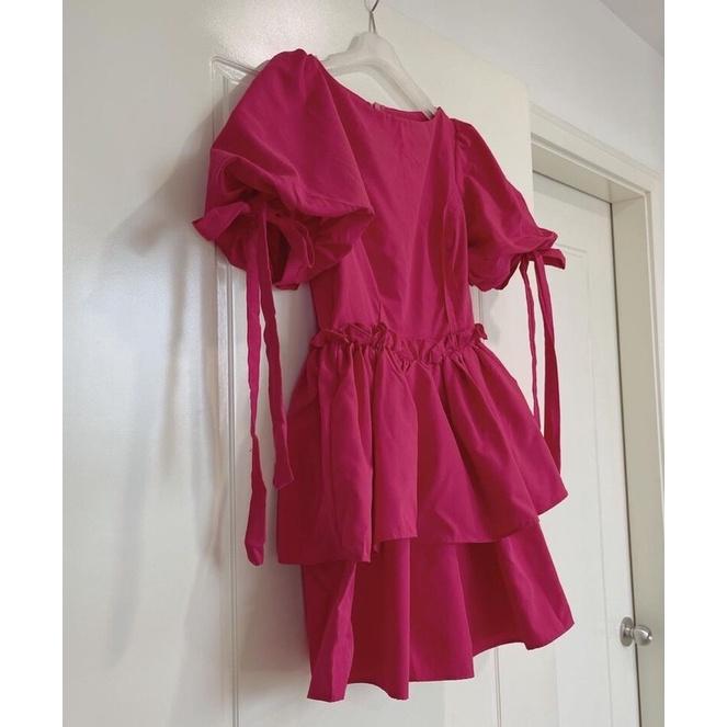 Puffy mini dress wanita gaun main casual korean look style| by duta busana purbalingga 6