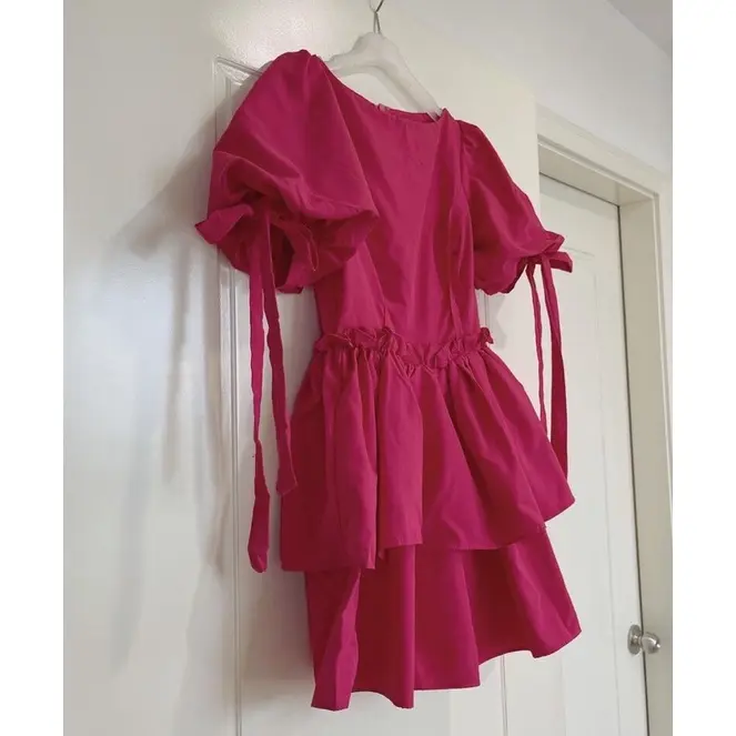 Puffy mini dress wanita gaun main casual korean look style| by duta busana purbalingga 6