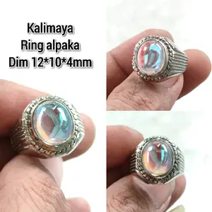 CINCIN PRIA WARNA PELANGI JARONG RING ALPAKA