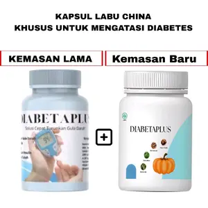 [TERAMPUH] DIABETAPLUS KAPSUL SUSU LABU CHINA UNTUK DIABETES DAN MENURUNKAN GULA DARAH ASLI - ORIGINAL HALAL BPOM 100% BERSEGEL