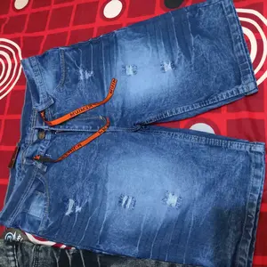 Paket 100rb dapat 2pcs!!! Celana Pendek Jeans Sobek Pria Distro Tagling Premium Harian Shorts