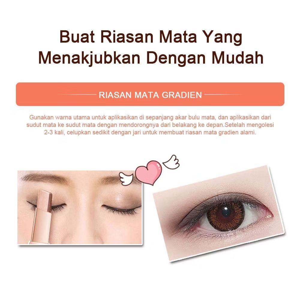 Eyeshadow Palette Stik Dua Warna Nude Color Make up Mata Anti Air Tahan Lama