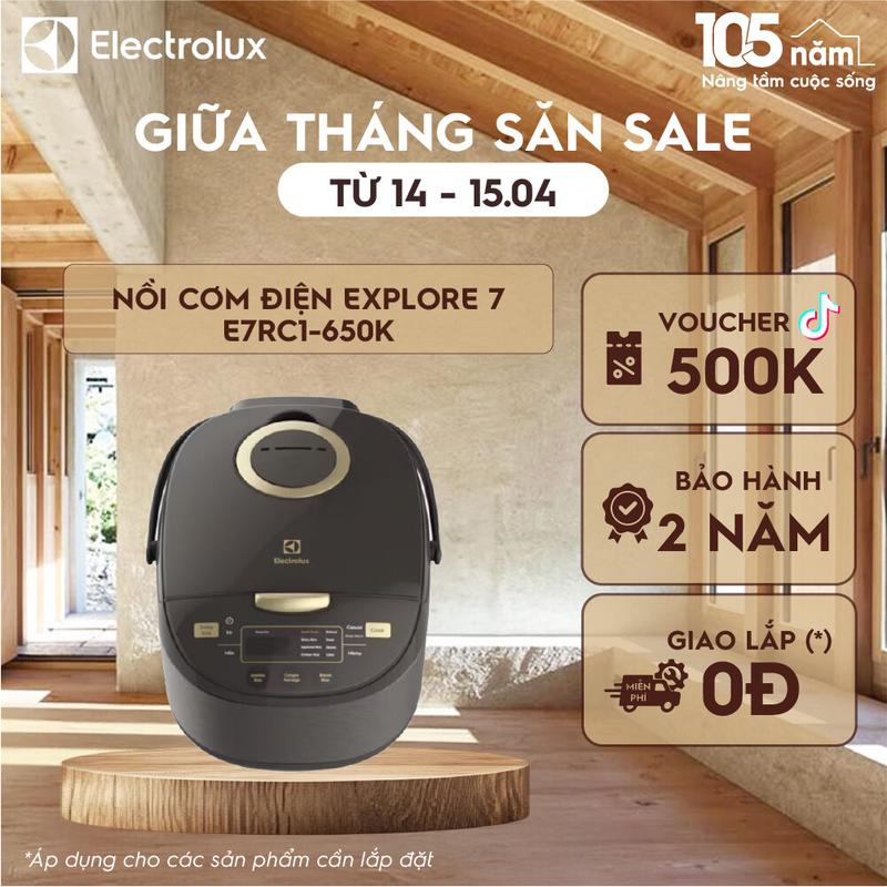 Nồi cơm điện Electrolux Explore 7 E7RC1-650K - Nhiều chương trình nấu đa dạng.