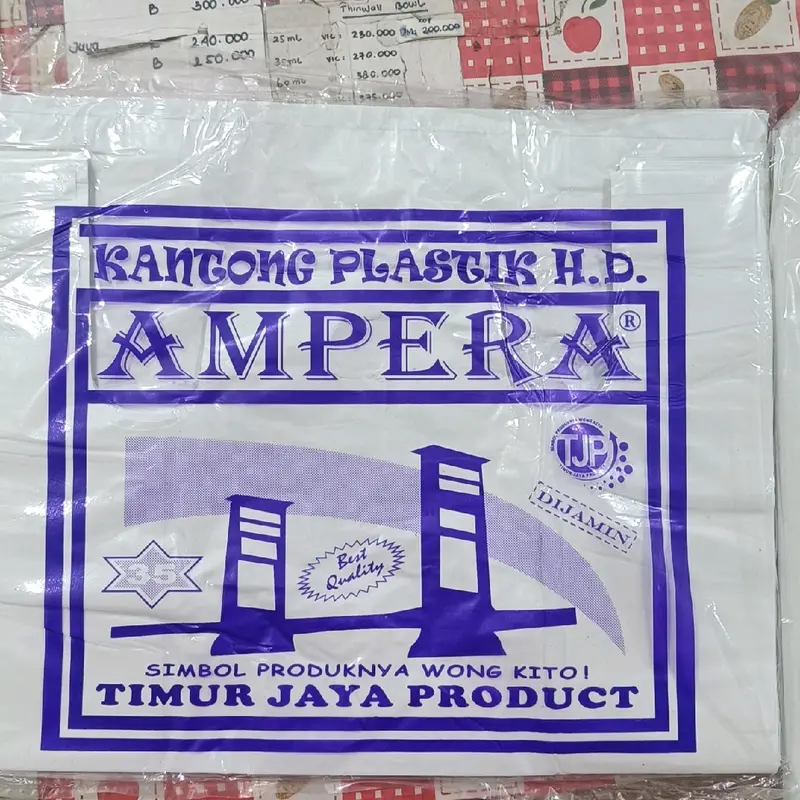 Kantong plastik putih susu Ampera 2