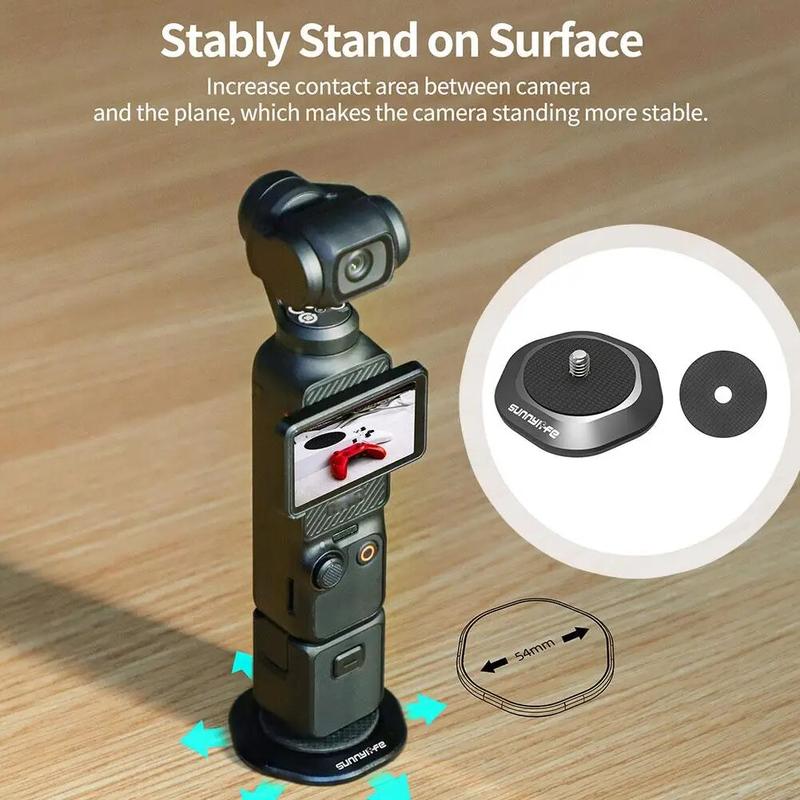 Product Introduction of Sunnylife Metal Magnetic Base Expansion For DJI Osmo Pocket 3 Quick Adsorption For Insta360 Go 3 With Steering Bracket From Sunnylife 34