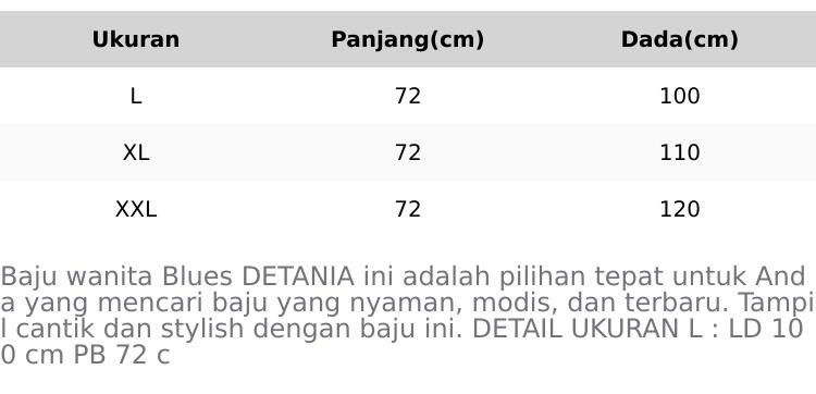Blues DETANIA Bahan Polo Linen Baju Wanita Kekininan Viral Terbaru