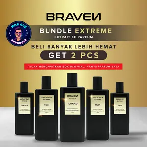 【Get 2 Pcs 】Best Seller Bundle | Braven Extreme Extrait De Parfum| Parfum Pria 100ml - Parfum Tahan Lama