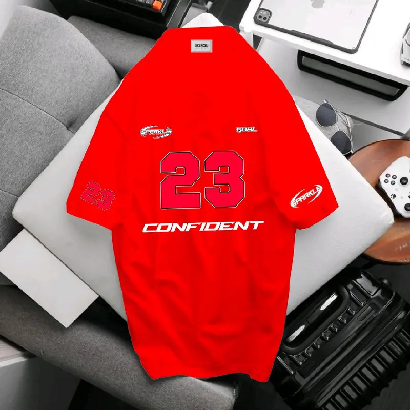 Terbaru Kaos Distro CONFIDENT 23 Lengan pendek Premium Uniseks Bahan Katun Tebal combed 20s | Atasan Pria Dan wanita dewasa - Oblong Keren Bisa COD'AN bajupria elegan pas outfit cowok baju hitam shirt vintage tshirt viral 【l】 bajucowo baseball 5