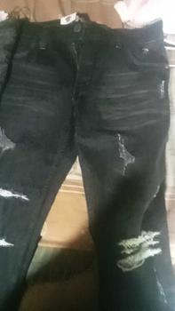 Product Review of Celana jeans denim pria motif sobek straigh slim ripped Stretch Panjang Fit Slimfit Skinny from 🙏**🙏 0