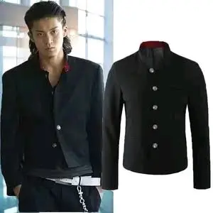 jas blazer suzuran crowszero/ mandarin Pria Kerah Simple