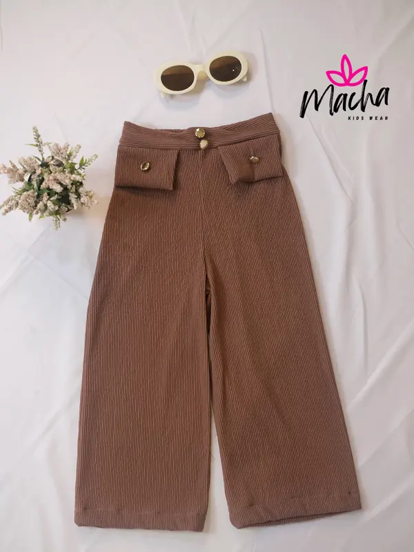 MACHA - LUNA CELANA ANAK PEREMPUAN KULOT KNIT PLISKET TEBAL PREMIUM || FASHION BAJU ANAK PEREMPUAN Kids ±5-7th l 9-10 tahun set el 2