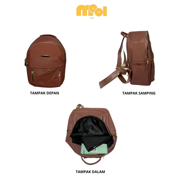 Tas Ransel Wanita Terbaru 2025 Tas Fashion Terkini Ransel Multifungsi Ransel Wanita Murah Ransel Backpack Sekolah 3