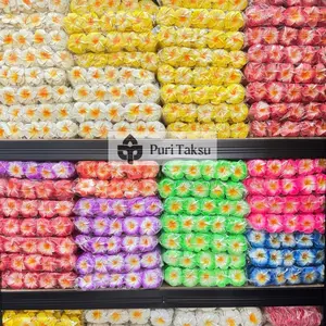 1 Pack Bunga Kamboja Dekorasi Artificial / Hiasan Kepala Bahan Spon 5cm