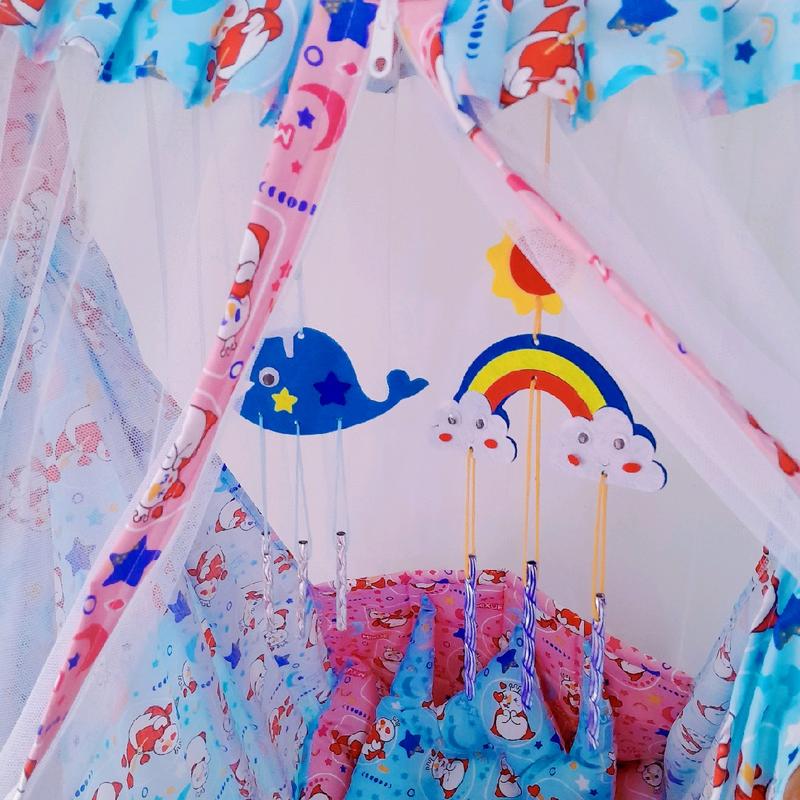 Paket Lengkap Ayunan Bayi + Mesin Ayunan Listrik dan Per 5 + Hanger Segitiga + Gantungan Mainan 6