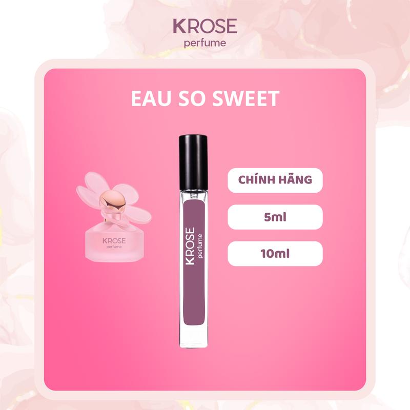 Mẫu thử nước hoa nữ Daisy love hồng eau so sweet edt ống 10ml Perfume