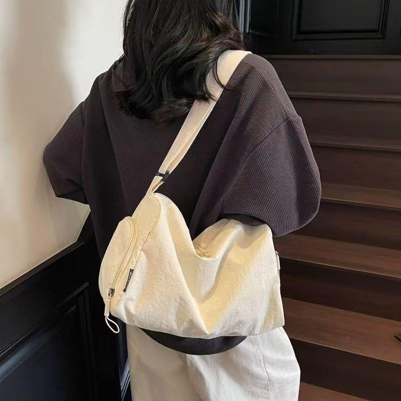 Túi Hobo Nylon Đeo Chéo Dung Tích Lớn Cho Nữ, Túi Tote Đeo Vai Mềm Phong Cách Thường Ngày, Túi Đeo Chéo Nhẹ Có Nhiều Ngăn Dùng Hàng Ngày, Túi Xách Thời Trang Đơn Giản Cho Việc Đi Lại Hằng Ngày