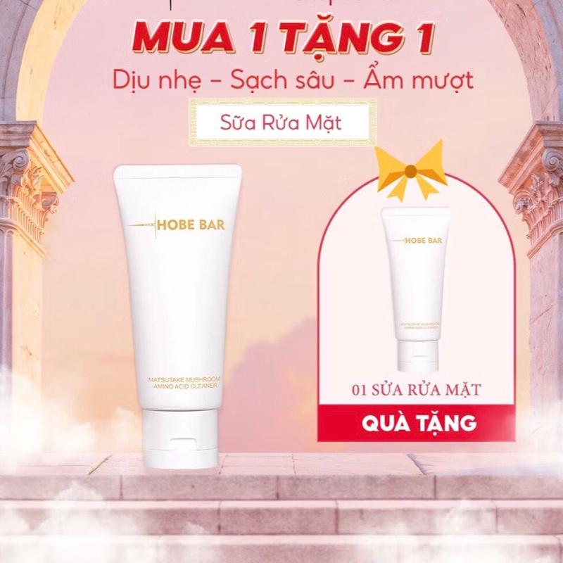 (Mua 1 tặng 1) Combo 2 tuyp Sữa Rửa Mặt Làm Sáng Da HOBEBAR Giúp Làm Sạch Sâu Kiểm Soát Dầu Skincare suaru amat sua ruam _ dưỡng ẩm collagen tất cả các loại da chống lão hóa