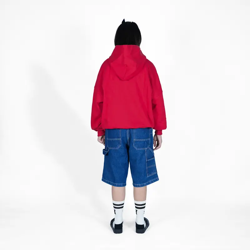 Heyfreak ( Hoodie Boxy ) Basic Logo Maroon V2 7