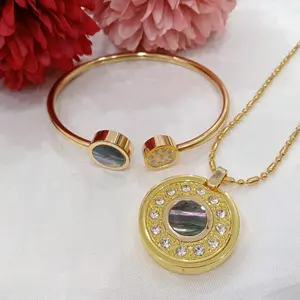 kalung kesehatan Quantum PENDADT dan gelang anti penuaan dini Kulit Emas Perak Perhiasan Titanium