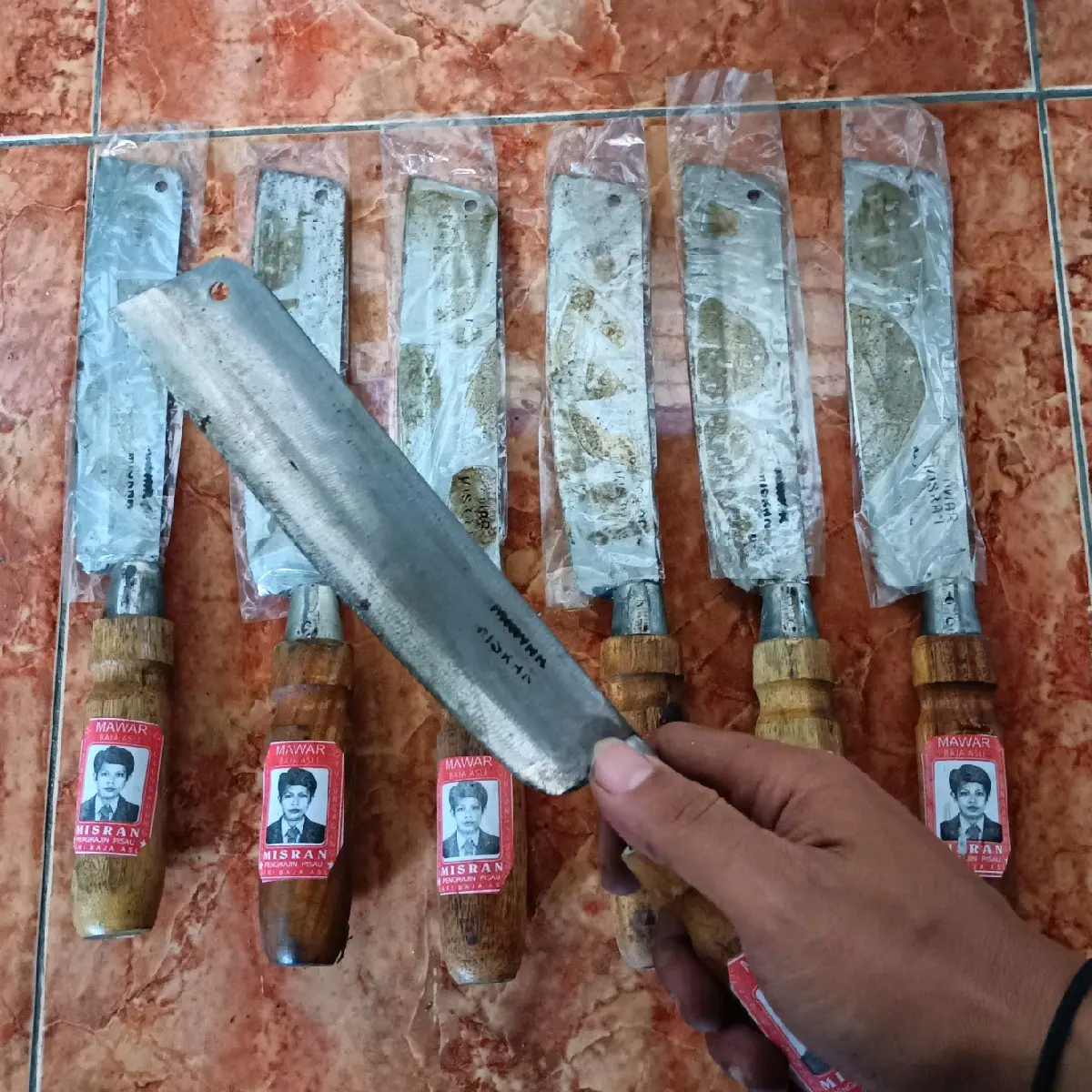 Pisau Dapur Multifungsi Model Papak Cap Mawar untuk Memotong Daging, Sayuran, dan Buah-buahan - Peralatan Dapur - Kitchenware